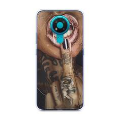 Чехол Awog "Девушка с татуировками" для Nokia 3.4