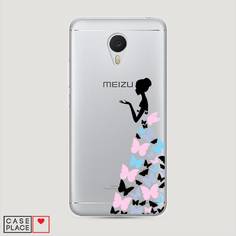 Чехол Awog "Платье из бабочек" для Meizu M3