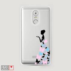 Чехол Awog "Платье из бабочек" для Lenovo K6 Note