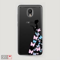 Чехол Awog "Платье из бабочек" для Meizu M6