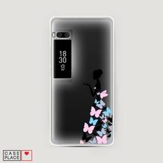 Чехол Awog "Платье из бабочек" для Meizu Pro 7