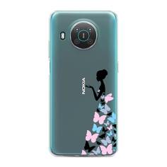 Чехол Awog "Платье из бабочек" для Nokia X10
