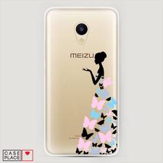 Чехол Awog "Платье из бабочек" для Meizu M5c