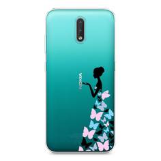 Чехол Awog "Платье из бабочек" для Nokia 2.3