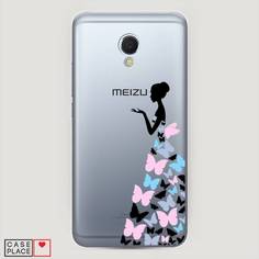 Чехол Awog "Платье из бабочек" для Meizu MX6