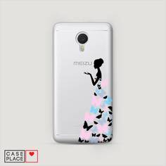 Чехол Awog "Платье из бабочек" для Meizu M3 Note