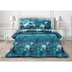 Комплект постельного белья 2 спальный бязь Дельфин Ивановотекстиль 223773