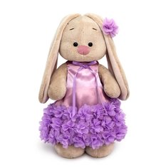Мягкая игрушка Зайка Ми BUDI BASA в платье с оборкой из цветов 25 см StS-524