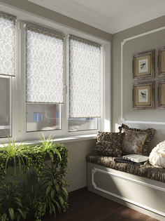 Рулонная штора LEGRAND ДАМАСК 38*175 цвет экрю