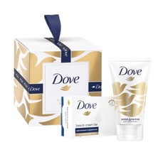 Набор подарочный Dove (крем-мыло Красота и уход, 50 мл + крем для рук, 135 мл)