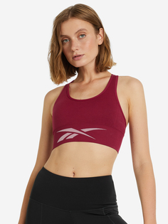 Спортивный топ бра Reebok Workout Ready Seamless, Красный, размер 40
