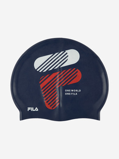 Шапочка для плавания FILA, Синий, размер 55-59