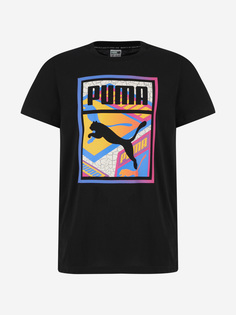Футболка для мальчиков PUMA Street Art Graphic, Черный, размер 129-140