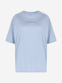 Футболка женская Reebok Piping, Голубой, размер 38