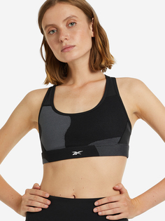 Спортивный топ бра Reebok Lux Racer, Черный, размер 44