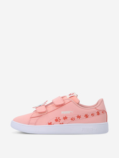 Кеды для девочек PUMA Smash v2 Summer Animals V PS, Бежевый, размер 33.5