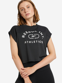 Футболка женская Reebok Workout Ready Supremium, Черный, размер 44