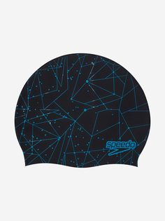 Шапочка для плавания Speedo Slogan Print, Черный, размер 52-58