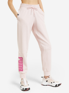 Брюки женские PUMA Power Colorblock, Розовый, размер 46-48