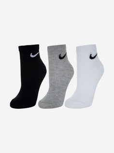 Носки Nike Everyday Lightweight, 3 пары, Серый, размер 33-37