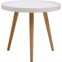 Кофейный столик Bradex Aurora диаметр 50 см, белый (FR 0791)