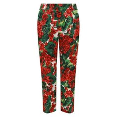 Брюки из хлопка и вискозы Dolce & Gabbana