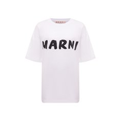 Хлопковая футболка Marni