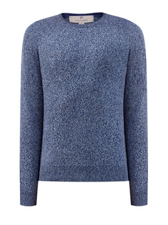 Джемпер в стиле casual из меланжевой хлопковой пряжи Canali