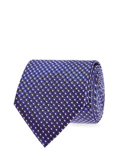 Плотный галстук из шелка с вышитым принтом Canali