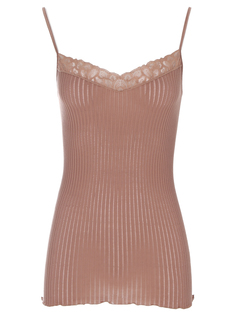 Майка хлопковая с кружевом Zimmerli