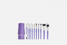 набор из 11 кистей для макияжа в тубусе WOW Brush