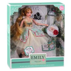 Кукла Emily Принцесса с аксессуарами, пышное платье, шарнирные руки/ноги, JB0207548 Amore Bello
