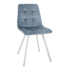 Стул BRADEXHOME Easy Бирюзовый/Белые ножки