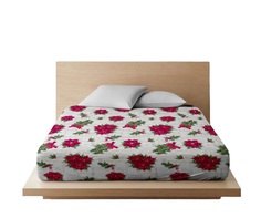 Простыня Ночь Нежна Рождественская звезда осн. 9272-1 Поплин 1.5 сп. 215х147