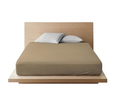 Простыня на резинке Ночь Нежна Королева коричн. комп. 7122-1 Бязь . 90х200х20