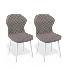 Стул ДИК Dikline 239 кож/зам кож/зам BUFF,ножки белые