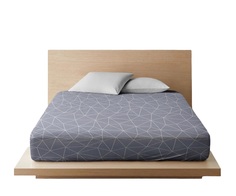 Простыня Ночь Нежна Грань серый 7352-2 Поплин 1.5 сп. 215х147 я