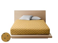 Простыня Ночь Нежна Розочки зол. комп. 70144-1 Бязь . 1.5 сп. 215х147 я