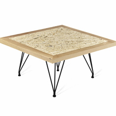 Столик журнальный SHT-TU29/H36/70/70 ДУБ/OSB Sheffilton