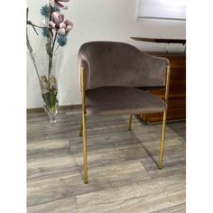 Стул DILL BLUVEL-38 LATTE, велюр/ золотой каркас М Сити