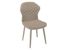 Стул ДИК 239 кож/зам BEIGE,ножки BEIGE DIK