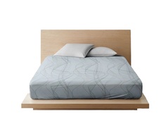 Простыня Ночь Нежна Терция голуб. 7836-2 Поплин 2 сп. 215х175 я