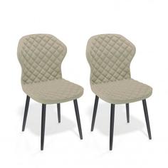 Стул ДИК Dikline 239 кож/зам кож/зам BEIGE,ножки черные