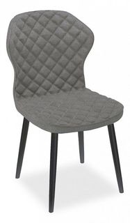 Стул ДИК 239 кож/зам GREY,ножки черные DIK