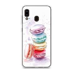 Силиконовый чехол "Пирамидка макарони 2" на Samsung Galaxy A20 Awog