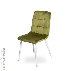 Стул B-trade Лувр GREEN(G062-17)/WHITE (бархат)
