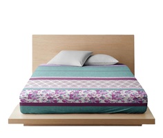 Простыня Ночь Нежна Валери зелен. осн. 7142-2 Поплин 1.5 сп. 215х147 я