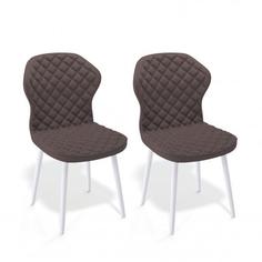 Стул ДИК Dikline 239 кож/зам кож/зам STONE,ножки белые