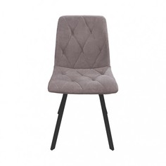 Стул Rokko, черный, велюр матовый коричневый dream chocolate Терминал