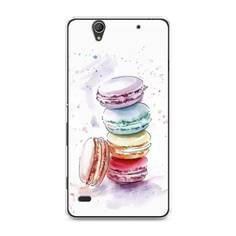 Силиконовый чехол "Пирамидка макарони 2" на Sony Xperia C4 Awog